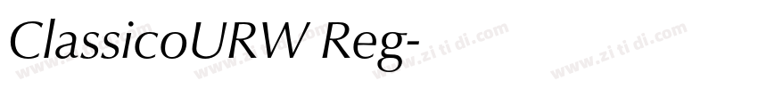 ClassicoURW Reg字体转换
